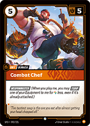 Combat Chef Spiritforged Card List