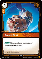 Punch First Spiritforged Card List