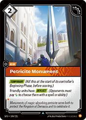 Petricite Monument Spiritforged Card List