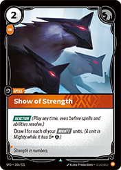 Show of Strength Spiritforged Card List