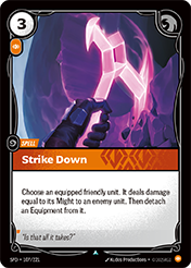 Strike Down Spiritforged Card List