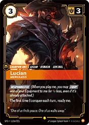 Lucian, Merciless - Alt Art Spiritforged Card List