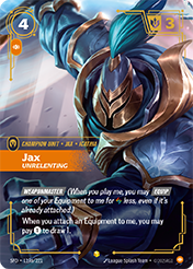 Jax, Unrelenting - Alt Art Spiritforged Card List