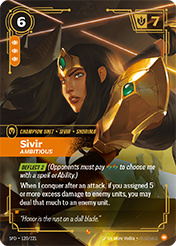 Sivir, Ambitious Spiritforged Card List