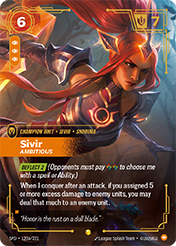 Sivir, Ambitious - Alt Art Spiritforged Card List