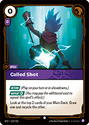 Called Shot Spiritforged Card List