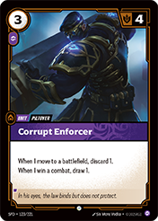 Corrupt Enforcer Spiritforged Card List