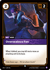 Overzealous Fan Spiritforged Card List