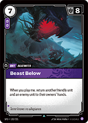 Beast Below Spiritforged Card List