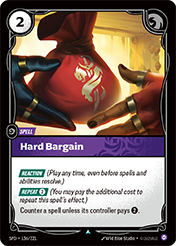 Hard Bargain Spiritforged Card List