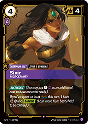 Sivir, Mercenary Spiritforged Card List