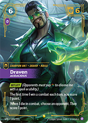 Draven, Audacious - Alt Art Spiritforged Card List