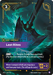 Last Rites Spiritforged Card List