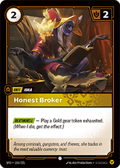 Honest Broker Spiritforged Card List
