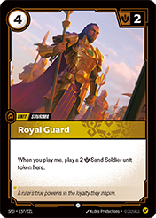 Royal Guard Spiritforged Card List