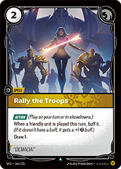 Rally the Troops Spiritforged Card List