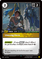 Unsung Hero Spiritforged Card List