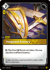 Vanguard Armory Spiritforged Card List