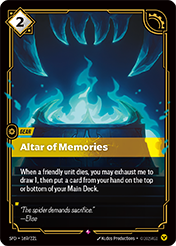 Altar of Memories Spiritforged Card List