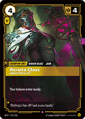 Renata Glasc, Industrialist Spiritforged Card List