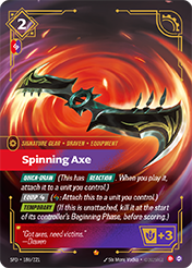 Spinning Axe Spiritforged Card List