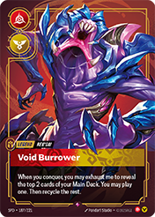 Void Burrower Spiritforged Card List