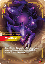 Void Rush Spiritforged Card List