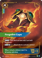 Forgefire Cape Spiritforged Card List