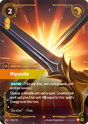 Riposte Spiritforged Card List