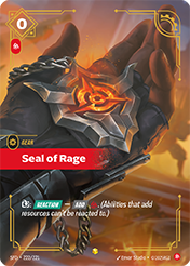 Seal of Rage Spiritforged Card List