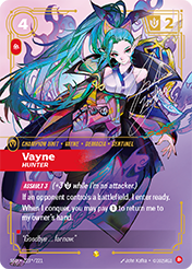 Vayne, Hunter - Signature Spiritforged Card List