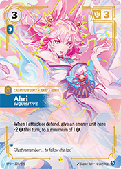 Ahri, Inquisitive Spiritforged Card List