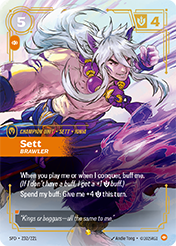 Sett, Brawler Spiritforged Card List