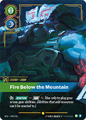 Fire Below the Mountain Spiritforged Card List